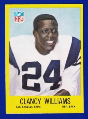 CLANCY WILLIAMS ROOKIE rams 1967 PHILADELPHIA #95 EXMT/NEARMINT SHARP CORNERS - Image 1 of 2