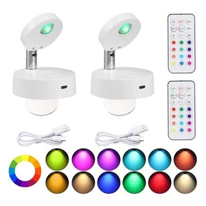 Wireless LED Spotlight Indoor with Remote Rechargeable Mini Spot Lights for P... - Picture 1 of 8