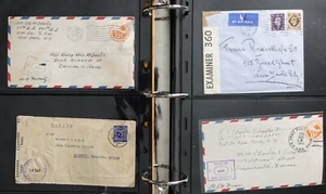 50+ World War, Censored, Open by Examiner, Postal History Covers Album ZAYIX M10 - Picture 1 of 21