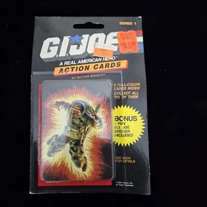 1986 HASBRO G.I. JOE ACTION CARD STICKER PACK SEALED ON TOP 7 Rip Cord  - Picture 1 of 2