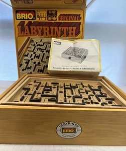 Vintage Brio Original Labyrinth Wooden Maze Roller Game Sweden No ball 35310 - Picture 1 of 11