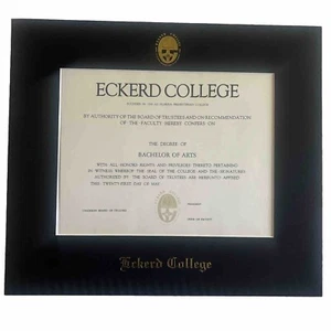 Custom - Diploma Gold Embossed Matting For. Eckerd College 8.5 X 11 +Diploma - Picture 1 of 6