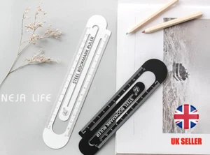 Stainless Steel Bookmarks 20cm High Quality Metal Ruler 15cm School Supplies - Picture 1 of 10