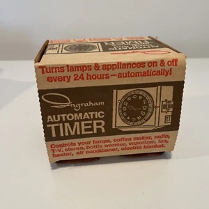 Vintage Automatic Timer 24 Hour for lamp and small appliances Ingram - Picture 1 of 7