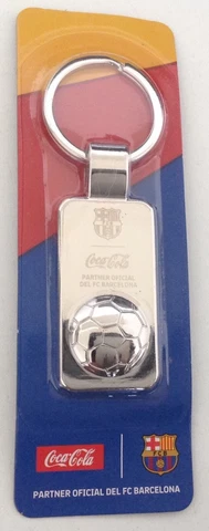 COCA-COLA/FC BARCELONA METAL KEYRING ORIGINAL, OFFICIAL PRODUCT Cover