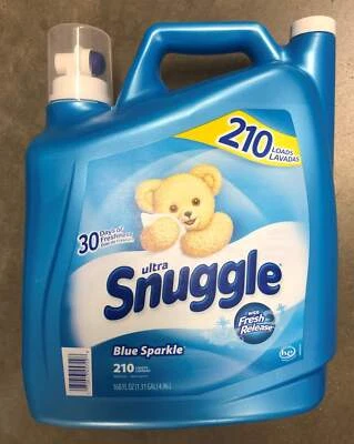 JOETLC Snuggle Blue Sparkle Fabric Softener 168 oz 210 loads Washing