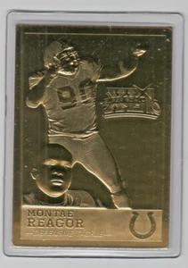 Montae Reagor 2007 Danbury Mint Colts Super Bowl 41 XLI 22kt Gold Card  - Picture 1 of 1