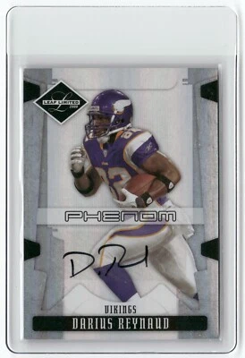 2008 Leaf Limited Phenoms Rookie Auto #225 Darius Reynaud /99 MINNESOTA VIKINGS - Image 1 of 2