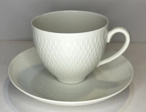 Vintage MCM Royal Copenhagen Wheat Pattern Teacup And Saucer 6 Oz EUC! - Picture 1 of 9
