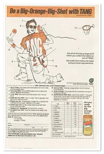 Publicidad impresa Tang Drink Big-Orange-Big-Shot vintage 1987 anuncio de papel de periódico - Imagen 1 de 4
