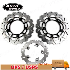 Rotor de disco de freno delantero trasero para Yamaha YZF R6 2005-2016 2015 2014 2013 2012 2010 - Imagen 1 de 13