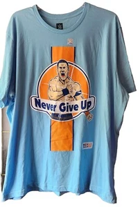 John Cena Blue Orange Never Give Up 20 years T-shirt Size 4X NWOT  - Picture 1 of 8