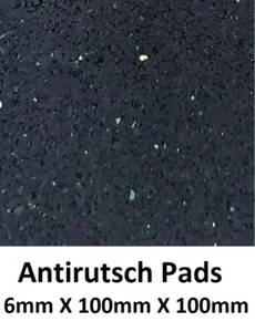 20 Antirutschmatten Pads 100x 100x 6mm Spanngurte Ladungssicherung Zurrgurte Lkw - Bild 1 von 2