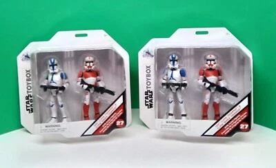 Disney Star Wars Toybox 501st Clone Trooper & Shock Trooper Figure Set Lot (READ - Image 1 of 4