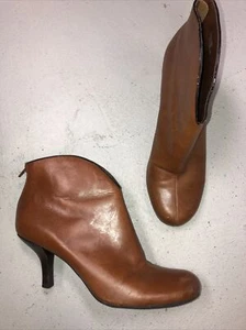 Franco Sarto L-Mira Womens Shoes Leather Kitty Pump Booties Size 9.5 M - Picture 1 of 8