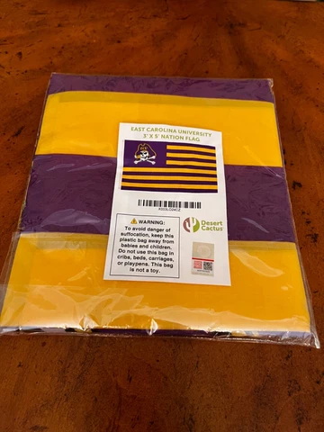 East Carolina University Pirates Stars And Stripes Nation Flag 3' x 5' NEW Cover