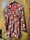 Angie Women?S Coat Red Floral