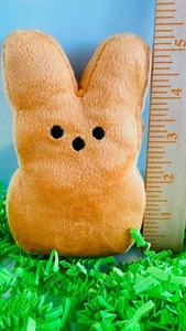 BRAND NEW! - Adorable Easter Peeps Bunny Soft Orange Plush Decor - Picture 1 of 5