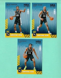 2022-23 NBA HOOPS ARRIVING NOW SPURS SOCHAN WESLEY & BRANHAM 3 CARD LOT - Picture 1 of 1
