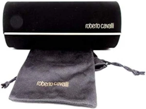 NUEVO ROBERTO CAVALLI GAFAS DE SOL ESTUCHE MARRÓN DURO PEQUEÑO ESTUCHE SOLAMENTE - Imagen 1 de 1