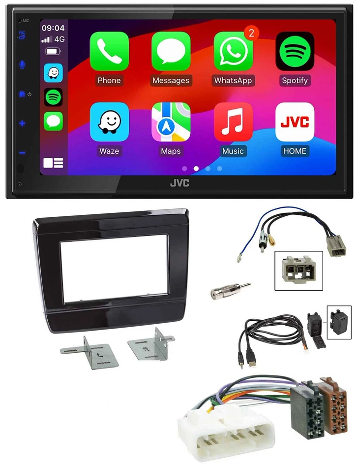 JVC Bluetooth USB MP3 2DIN DAB Autoradio für Isuzu D-Max 2020 2021 Klavierlack - Bild 1 von 4