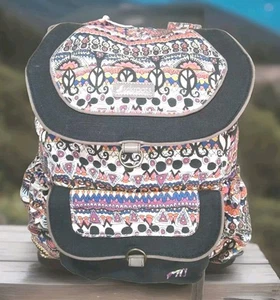 Sakroots Künstler Kreis Klappe Rucksack Laptopfach Indio-Druck Boho hervorragender Zustand - Bild 1 von 6
