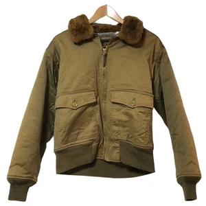 Buzz Rickson’s B-10 Flight Jacket Olive Vintage Military Style 61cm F/S - Picture 1 of 13