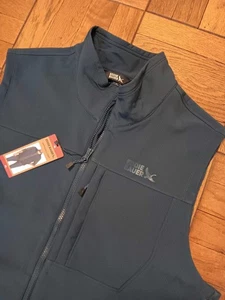 Eddie Bauer Neu mit Etikett Herren Softshell Weste Navy Größe XL Reißverschlusstaschen - Bild 1 von 7