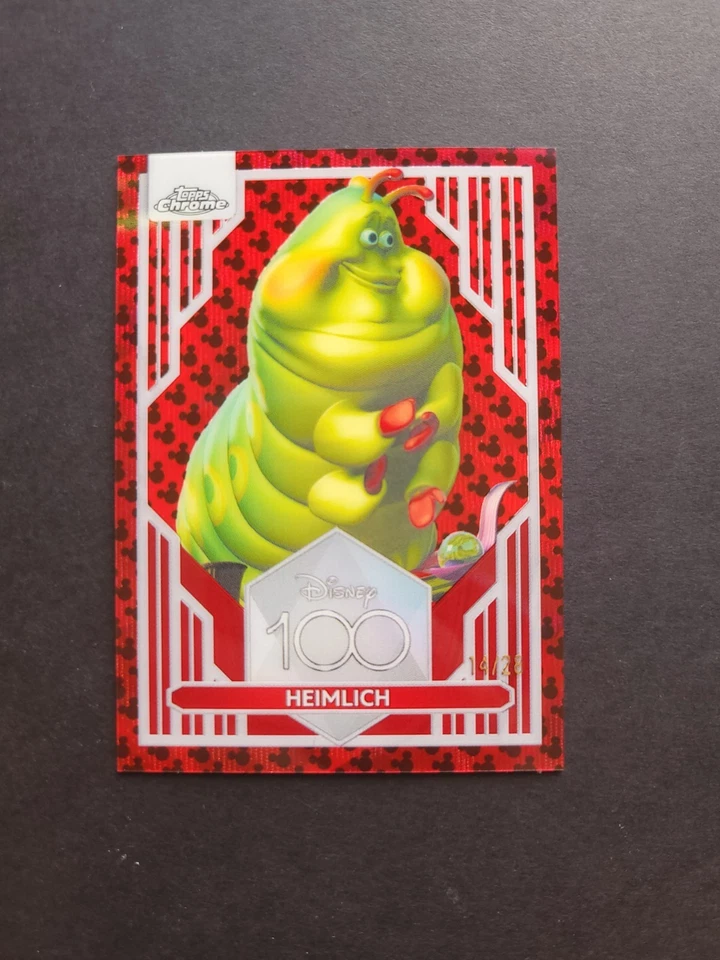 2023 Topps Chrome Disney Heimlich #73 Black Red Mickey Mouse Refractor /28 - Image 1 of 4