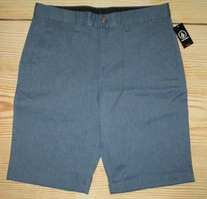 MENS VOLCOM VMONTY HEATHER BLUE CASUAL SHORTS SIZE 31 - Picture 1 of 2