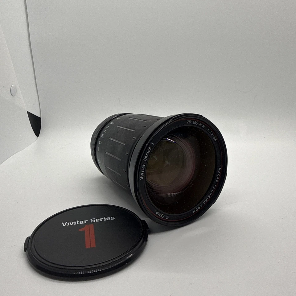 Vivitar Series 1 28-105mm F2.8-3.8 Macro Zoom Lens For Canon Tiffen Uv A16 - Image 1 of 3