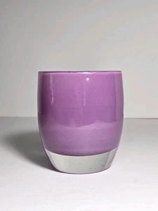 Glassybaby Votive Candle Holder Mom Lavender Purple 1216 W/ Original Label - Picture 1 of 5