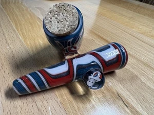 grateful dead glass Onie pipe - jar Travel New - Picture 1 of 4