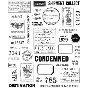 Tim Holtz Cling Rubber Stamps - Field Notes CMS396 - Picture 1 of 2