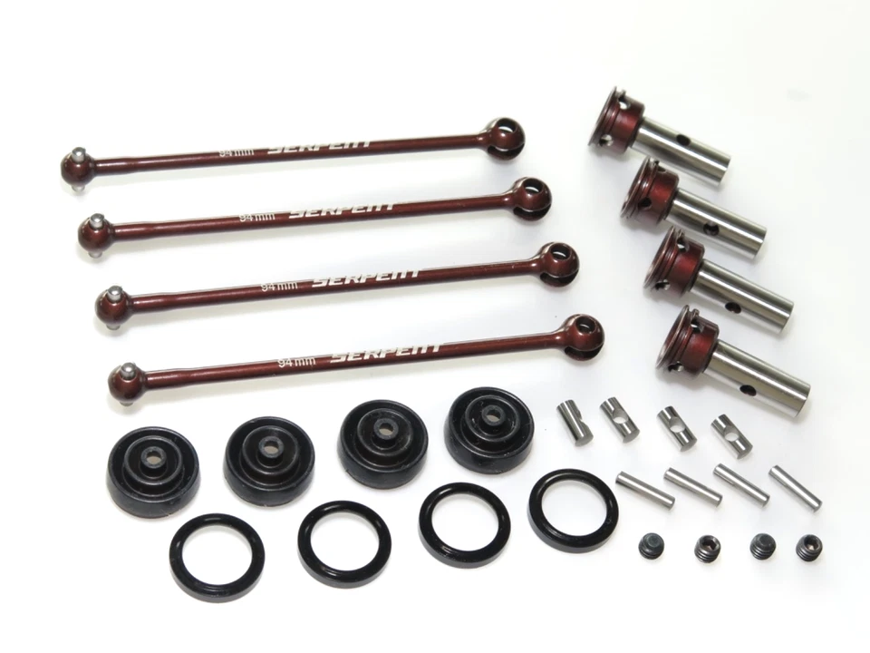 SER600072 SERPENT SRX8 GT R CAR DRIVE SHAFT AXLES CVDS FRONT AND REAR - Image 1 of 1