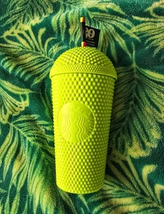 Starbucks 30th Anniversary Neon Green Studded Tumbler Tasse 24oz - Limited Edition - Bild 1 von 12