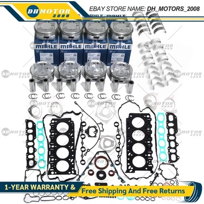 Engine Overhaul Rebuild Pistons Gasket Kit For Porsche Cayenne S 4.5 V8 M48.00 - Image 1 of 4