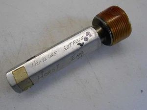 1 1/2 - 12 UNF THREAD SET  PLUG GAGE , GO  - Picture 1 of 2