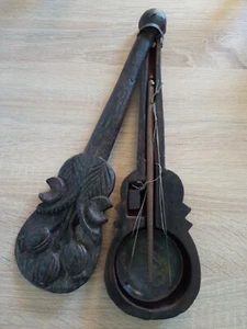 Vintage Hanging Chinese Opium Scale with Wood Carved Case - Picture 1 of 7