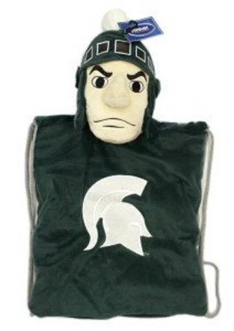 Michigan State Spartans Backpack Pal [NEW] NCAA String Bag Backsack Back Sack Cover