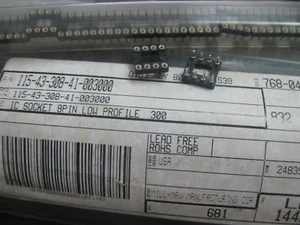 2X 115-43-308-41-003000 IC & Component Sockets 8P  FIT FOR AD797 OPA627 OPA2604 - Picture 1 of 4