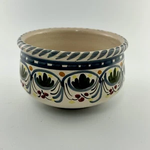 De La Cal Barreira Puente Spain Hand Painted Pottery Base Of Ashtray Flower READ - Picture 1 of 14
