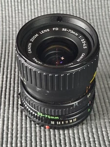 Canon FD 35-70mm 3.5-4.5 Macro Lens Working Condition With Good Glass. - Picture 1 of 7