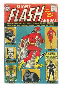 Cómic anual de The Flash #1 en muy buen estado 1963 de la Edad de Plata de DC - Imagen 1 de 2