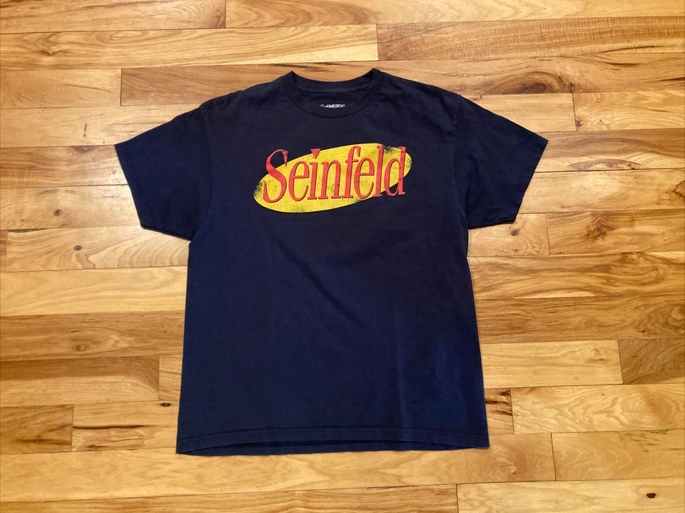 Ripple Junction SEINFELD Blue Short T-Shirt Official Licensed TV Show Mens Large - Image 1 of 4