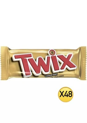 Twix Caramel Milk Chocolate Candy Cookie Bars 1.79oz (48 Individual Bars) NEW!! - Image 1 of 3