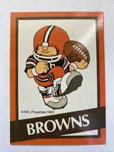 1983 NFL Properties AVON Huddles Football Team Card - CLEVELAND BROWNS - Picture 1 of 9