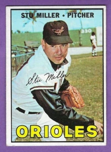 1967 Topps - #345 Stu Miller - Baltimore Orioles - Ex+ - Picture 1 of 2