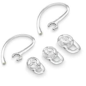 2 Small Clear Ear Hooks & 3 Small Clear Ear Gels Replacement For Plantronics - Picture 1 of 5