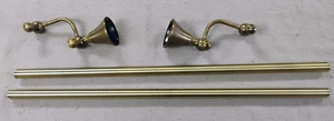 Signature Hardware 24" Traditional Double Towel Bar in Aged Brass - Picture 1 of 5